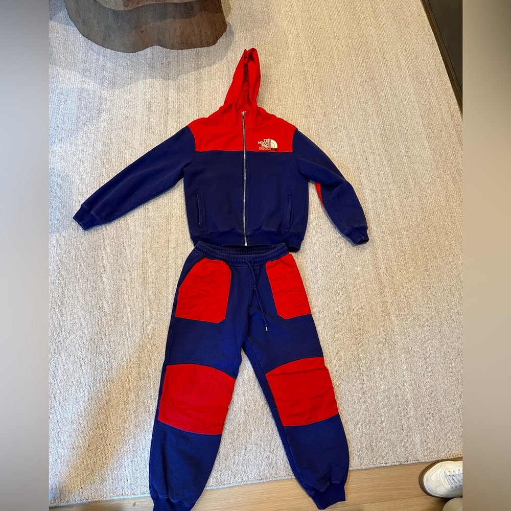 Gucci x North face track suit